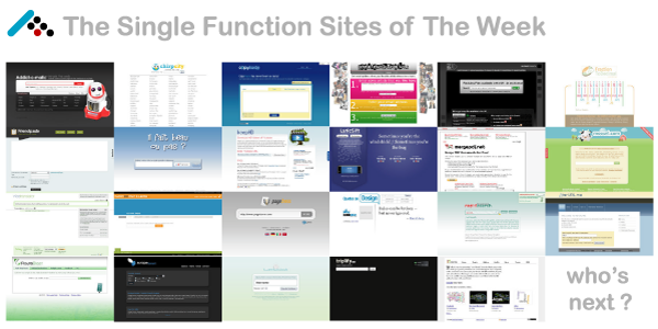 Single Function Sites of The Week - Part 1