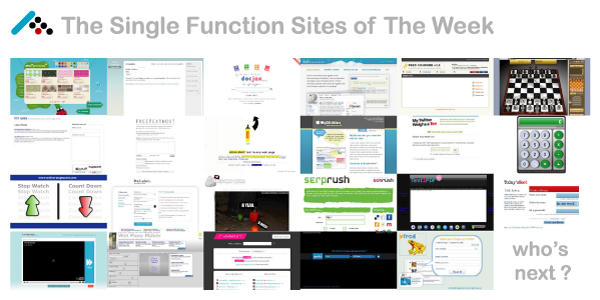 Single Function Sites of The Week - Part 2